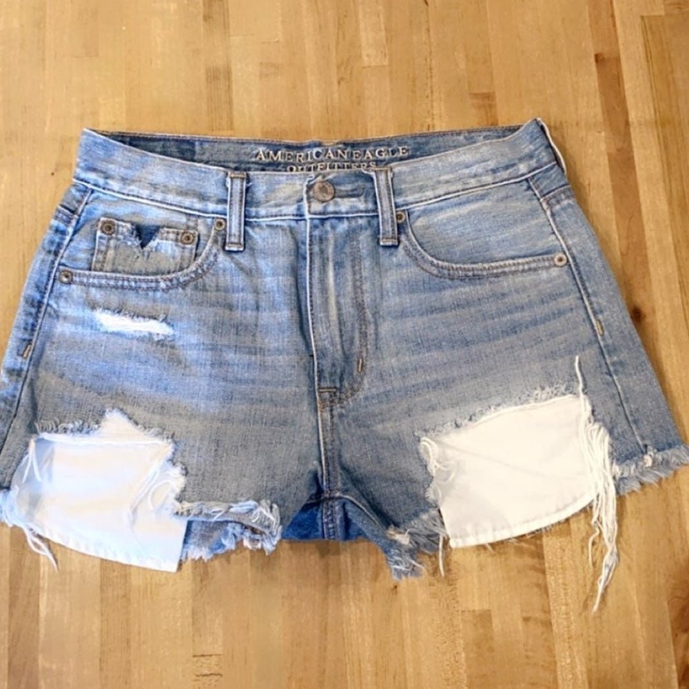 Distressed Jean Shorts Size 2
